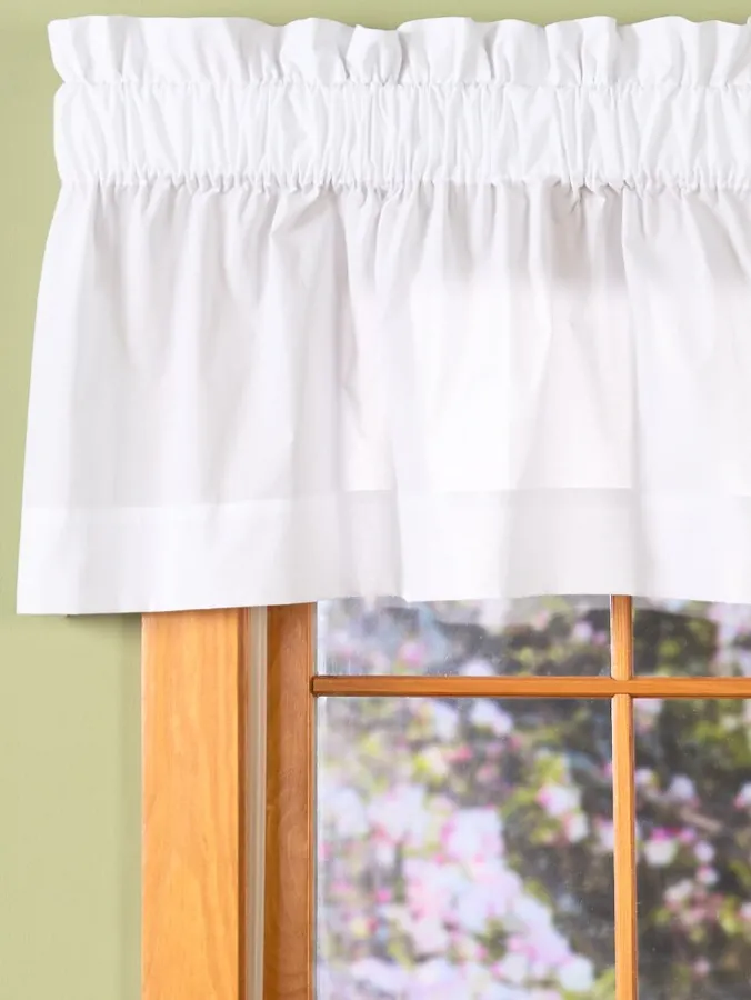 Jane's Plain and Simple Rod Pocket Tailored Valance by Country Curtains®