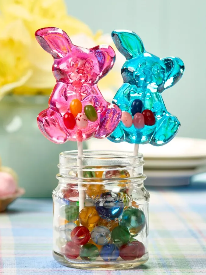 Jelly Bean Bunny Lollipops
