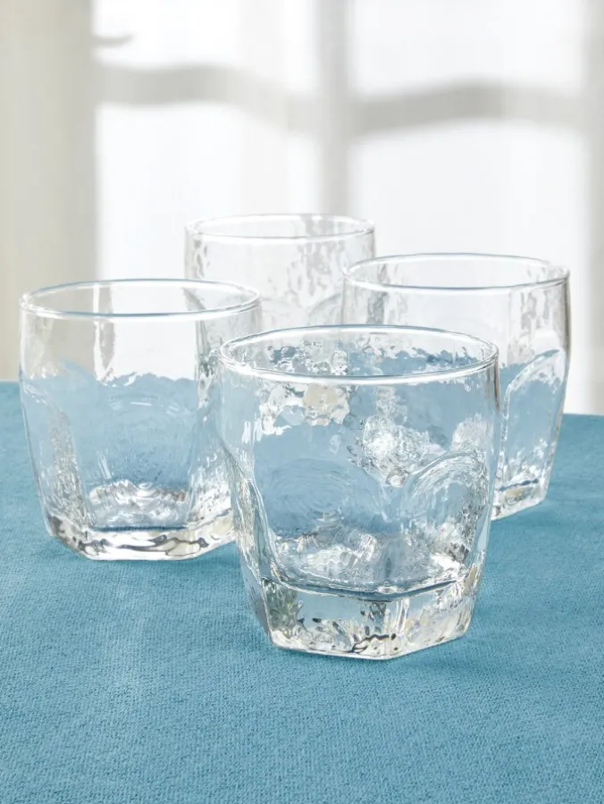 Jelly Glass, Set of 4 Rocks Glasses