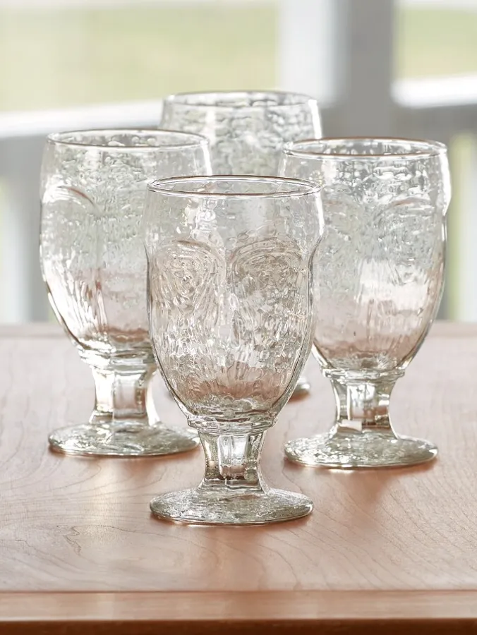 Jelly Glass, Set of 4 Water Glasses