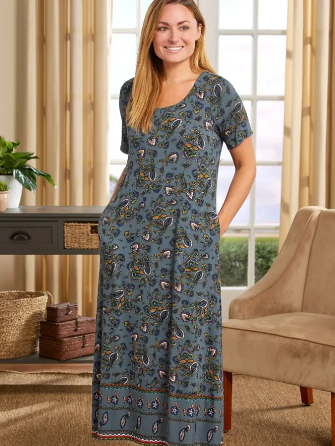 Jersey Knit Pocket Dress