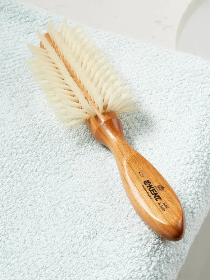 Kent Boar-Bristle Half-Round Hair Brush