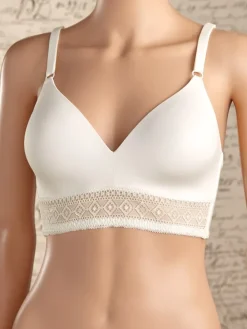 Lace-Trim Comfort Bra