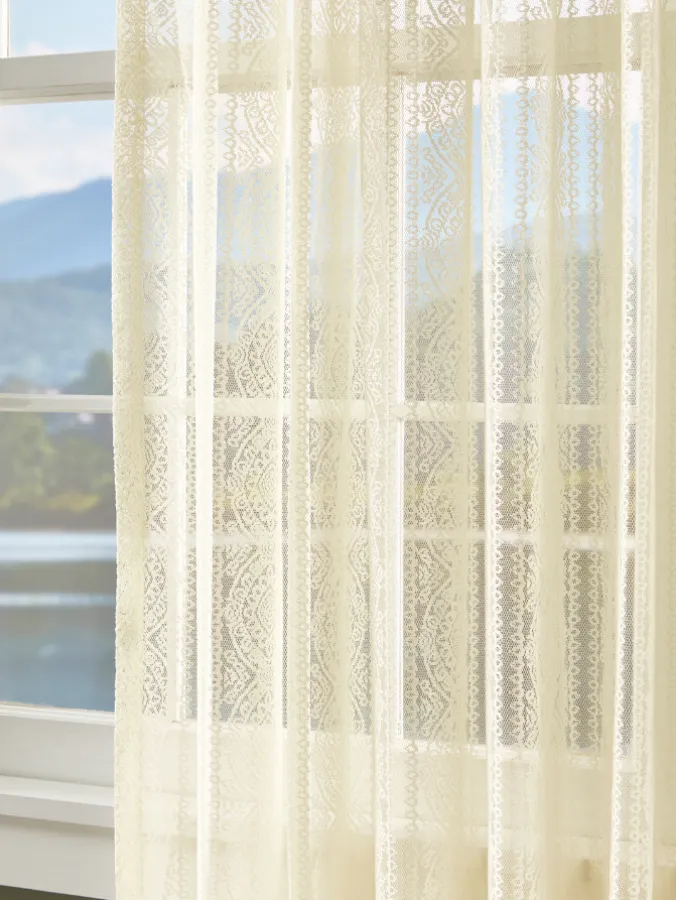 Lacy Medallion Rod Pocket Panel