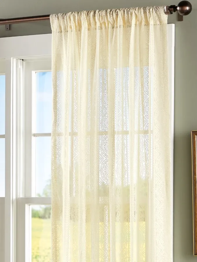 Lacy Medallion Rod Pocket Panel