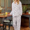 Lanz Cardinal Stretch Velour Pajamas