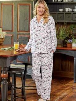 Lanz Cardinal Stretch Velour Pajamas