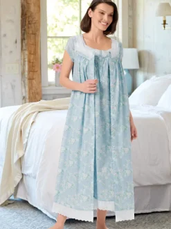 Lanz Hummingbird Cotton Lawn Robe