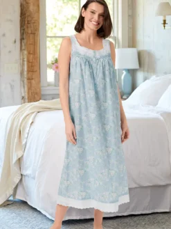 Lanz Hummingbird Cotton Lawn Nightgown