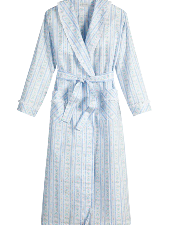 Lanz Tyrolean Cotton Wrap Robe