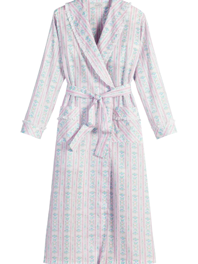 Lanz Tyrolean Cotton Wrap Robe