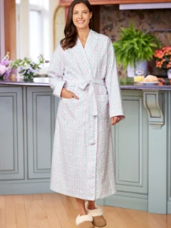 Lanz Tyrolean Flannel Wrap Robe