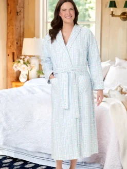 Lanz Tyrolean Flannel Wrap Robe