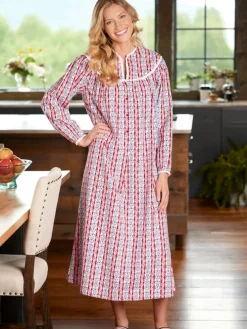 Lanz Tyrolean 50 Inch Flannel Nightgown