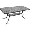 Lattice and Vines Outdoor Aluminum Coffee Table