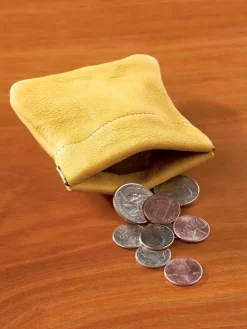 Leather Squeeze Coin Purse