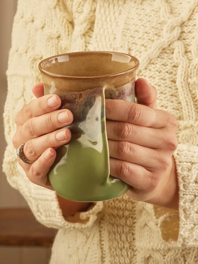 Left-Handed Handwarmer Pottery Mug