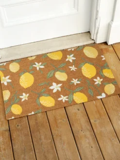 Lemon Blossom Indoor/Outdoor Doormat and Rug