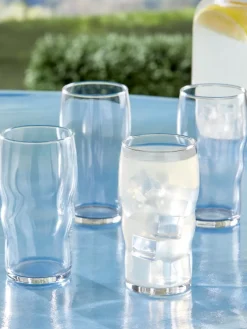 Libbey Bounce Tumbler Drinking Glass, Set of 4