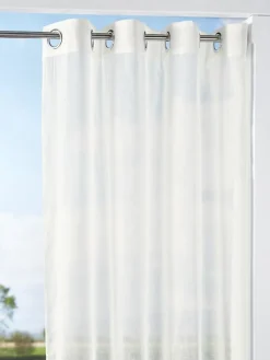 Light and Lineny Indoor/Outdoor Semi-Sheer Grommet Top Panel