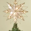 Lighted Capiz Star Christmas Tree Topper