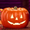 Lighted Halloween Jack-o'-Lantern Ceramic Decoration