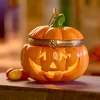 Lighted Porcelain Pumpkin Ornament and Trinket Box