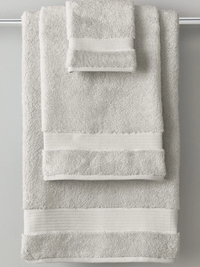Light Gray Egyptian Cotton Open Stock Bath Collection