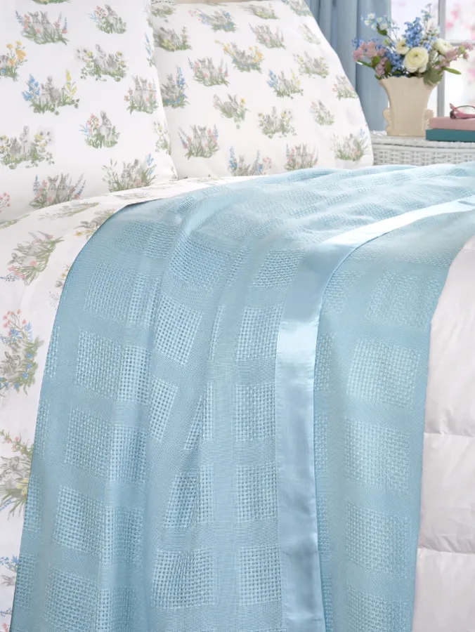 Lightweight Waffle-Weave Acrylic Blanket