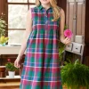 Madras Plaid Popover Sundress
