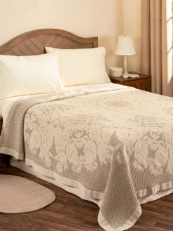 Magnificent Medallion Cotton Waffle-Weave Blanket or Throw