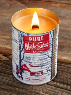 Maple Candle in a Maple Syrup Can