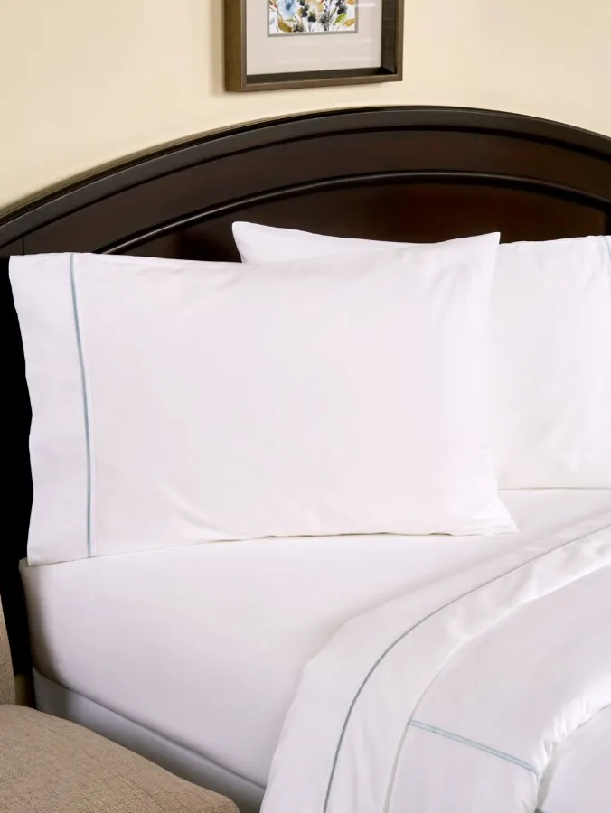 Marrow Stripe Cotton Percale Sheet Set