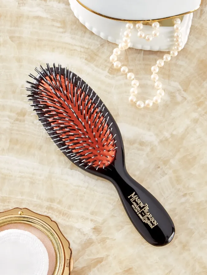 Mason Pearson Pocket Nylon and Boar Bristle Brush