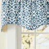 Medallion Medley Rod Pocket Scalloped Curtain Valance