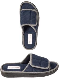 Men's Adjustable Terry Slide Slippers