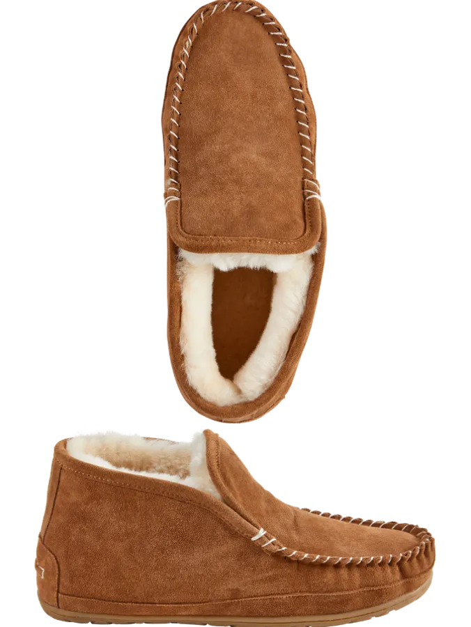 Men's Australian Shearling Boot Moc Slippers