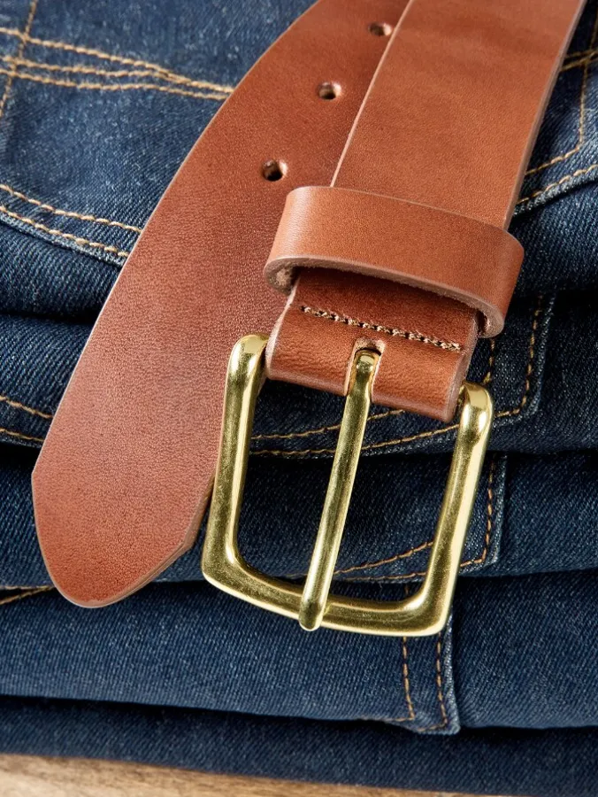 Men's Classic Leather Jean Belt