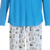 Men's Classic Peanuts Flannel Sleep Pant and Henley Pajama Set