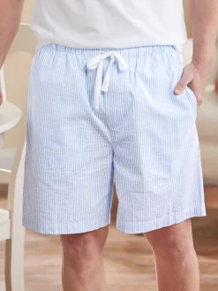 Men's Classic Stripe Cotton Seersucker Pajama Shorts