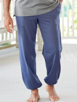 Men's Comfort Knit Elastic-Leg Cotton Pajama Pants