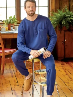 Men's Comfort Knit Ski Pajamas