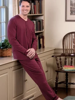 Men's Comfort Knit Ski Pajamas