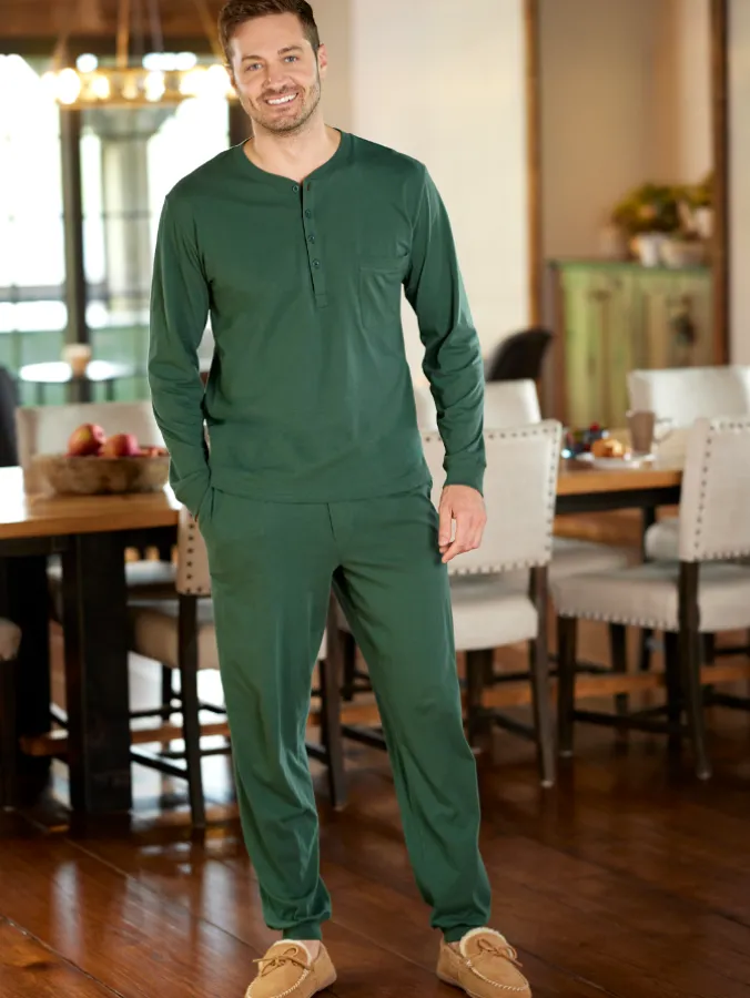 Men's Comfort Knit Ski Pajamas