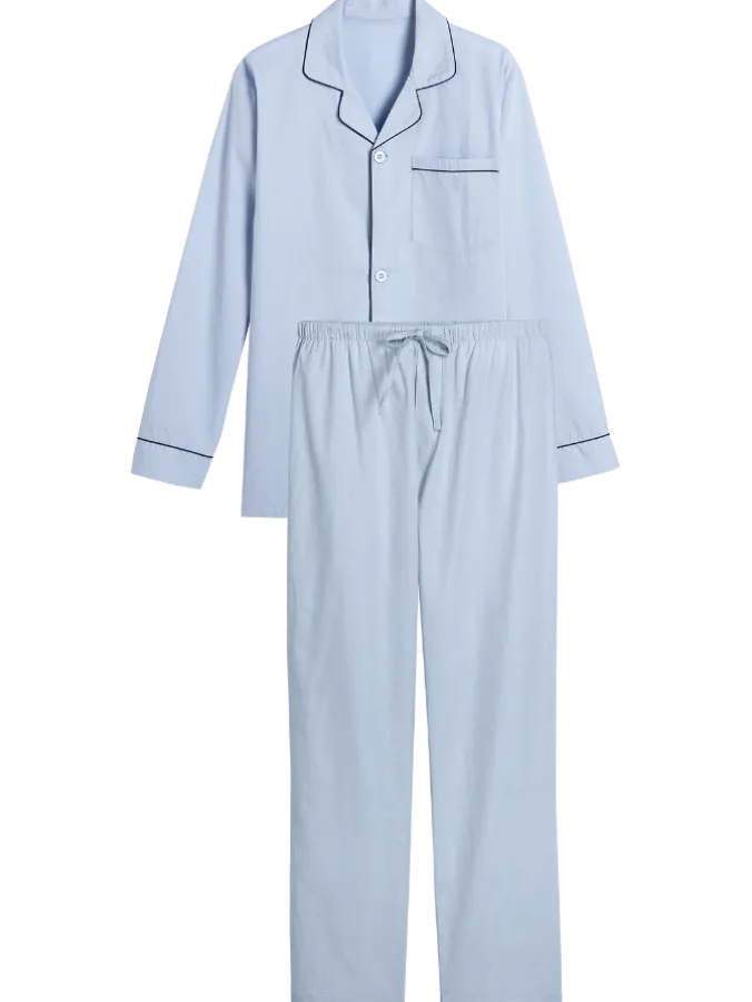 Men's Cotton Broadcloth Pajama Set