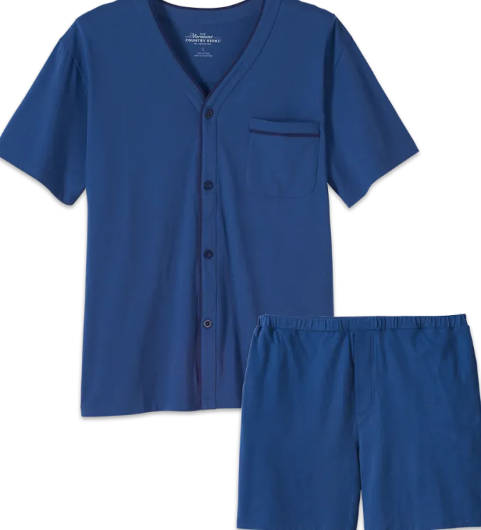 Men's Cotton Knit Short Pajamas