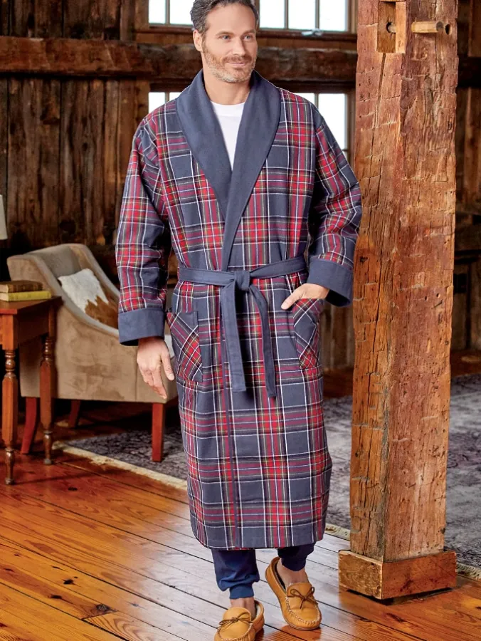 Men's Double-Comfort Portuguese Flannel Robe