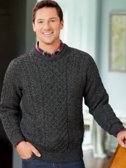 Men's Irish Wool Crewneck Sweater