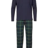 Men's Jersey Knit Henley and Flannel Pajama Pant Set