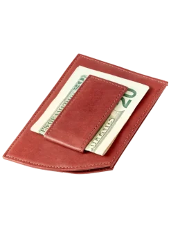 Men's Leather Front-Pocket RFID-Blocking Money Clip